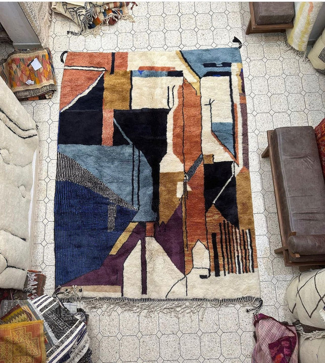 Beni M'Rirt Rug 100% Wool – Handwoven Luxury - Lahandira - CR610
